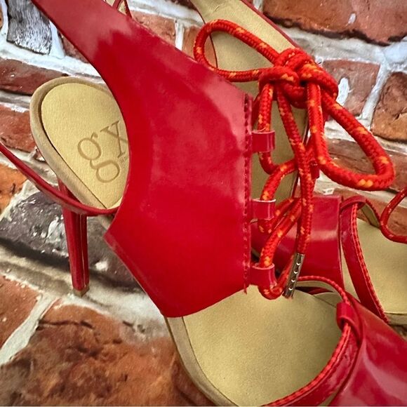 GX by Gwen Stefani chiyo red heels Sz 8 - Picture 3 of 11